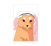 Arabian Cat Cute Series Animal Canvas Poster Bedroom Decor Landscape Office Room Decor Gift Unframe-style 12x18inch(30x45cm)