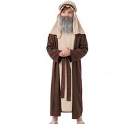 Arabian Costume - Arabian Performance Clothing, Elderly Character Dress Up Clothes | Arab Costume Clothes For Teen Men Party Performance Stage Show Holiday And Other Purposes