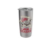 Arabian Horse Breed Equestrian Arab Mare Foal Stainless Steel Insulated Tumbler