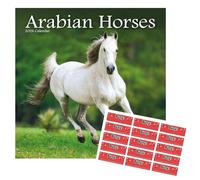 Arabian Horses Calendar 2026 | Square Wall Horse Calendar | 16 Month | September 2025 To December 2026 | With Free Organisational Stickers