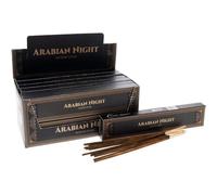 Arabian Night Incense Sticks - New Moon Aromas 3 Pack Set - Exotic Blend of Agarwood, Musk & Patchouli with JRose Incense Holder