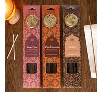 Arabian Nights Incense Gift Sets With Brass Holders - 18 Pack Display