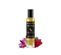 Arabian Opulence FR297 WHITE MUSK Roll-on Perfume Oil for Women, Luxurious and Concentrated Long Lasting Perfume Oil, Alcohol-Free Travel Size Body Scent for All-Day Freshness (15ml)