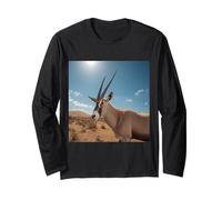 Arabian Oryx Antelope Gemsbok South African Spirit Animal Long Sleeve T-Shirt