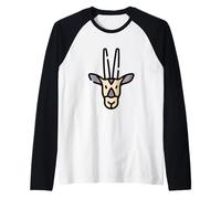 Arabian Oryx Antelope Gemsbok South African Spirit Animal Raglan Baseball Tee