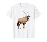 Arabian Oryx Antelope Gemsbok South African Spirit Animal Value Graphic T-Shirt, Men, White, S