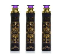 Arabian Oud Air Fresheners Room Freshner Spray 'Oud' Scent Oud/Musk/Woody/Rose Scent Perfume Spray (Pack of 3) (Amethyst Badee Al Oud)
