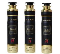 Arabian Oud Air Fresheners Room Freshner Spray 'Oud' Scent Oud/Musk/Woody/Rose Scent Perfume Spray (Pack of 3) (KHAMRAH)