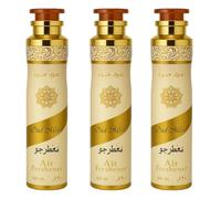 Arabian Oud Mood Air Freshener 300ml - Pack of 3 | Exotic Amber Fragrance Spray for Home, Office & Car | Long-Lasting Scented Perfume Aroma