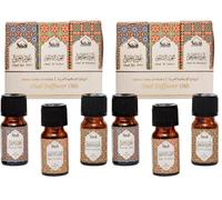 Arabian Oudh Diffuser Oil Set by Dukhni | 3x10ml Oud Essential Oil for Home (Pack of 2)