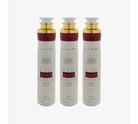 Arabic Air Freshener Set of 3 Long Lasting Spray Perfume Home Car Office Gift (Ana Abiyedh Rouge)