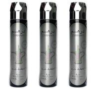 Arabic Air Freshener Set of 3 Long Lasting Spray Perfume Home Car Office Gift (Dirham Wardi (Silver))
