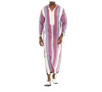 Arabic Clothing Set Men Kaftan Muslim Dubai Islamic Shirt Pants Men Muslim Thobe Saudi Arab Jubba Robe Islamic Middle East Long Sleeve Kaftan