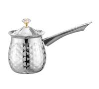 Arabic Coffee Pot, Stainless Steel Stovetop Brewer with Eagle Spout, Non Slip Milk Warmer with Handle for Stove Top/600ml/20oz