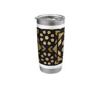 Arabic Geometric Pattern Islamic Art Design Tile Style Stainless Steel Insulated Tumbler