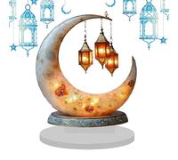 Arabic Holiday Decor - Acrylic Desktop Ornament, Festive Table Sign with Cultural Style, Thoughtful Gift with Seasonal Meaning, 2D Flat Display, Polished Finish for Elegant Presentation