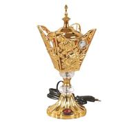 Arabic Incense Burner Metal Incense Burner, Elegant Arabic Incense Burner Electric, Arabic And Middle Eastern Style Incense Holder For Home, Hotel Decor Aromatherapy Ornament