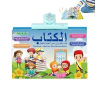 Arabic Language Learning Books Talking,Arabic Vocabulary Picture Book - Educational Word Learning Toy for Drawing Reading Home Travel