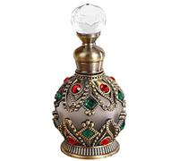 Arabic Perfume Oil, Luxury Rhinestones Dubai Perfume with Crystal Bottle Cap & Non-Slip Bottom, Long Lasting Essential Oil Fragrance