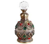 Arabic Perfume Oil, Luxury Rhinestones Dubai Perfume with Crystal Bottle Cap & Non-Slip Bottom, Long Lasting Essential Oil Fragrance
