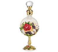 Arabic Perfume Oil, Luxury Rhinestones Rose Dubai Perfume for Women Long Lasting Essential Oil Fragrance (12ml)