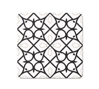 Arabic Style Pattern Coasters - Set of 4 Warren Reed - Designer Black One Size