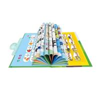Arabic Talking Learning Book, Interactive Arabic Vocabulary Picture Book, Portable Word Learning Game for Drawing Beginners Children Homeschooling