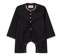 Arabic Thobes Boy's Omani Eid Thobe Saudi Emirati Jubba Robe Romper in Black | Size: 18-24 m Arabic Thobes Black 18-24 m