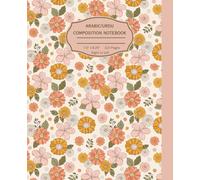 Arabic-Urdu Right to Left Composition Notebook: Vintage floral aesthetic, wide-ruled