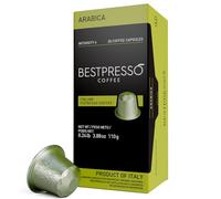 (Arabica, 120) - Nespresso Compatible Gourmet Coffee Capsules- 120 Pod Arabica Blend (Light Intensity)- for Original Line Nespresso Machine -Bestpresso Brand -Certified Genuine Espresso-60 Days