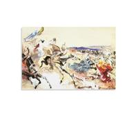 Arabs Poster by Salvador Dali Painting On Canvas Wall Art Poster Scroll Picture Print Walls Decor Home Posters 16x24inch(40x60cm)