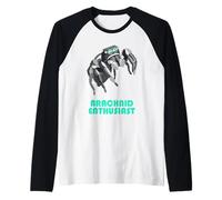 Arachnid Enthusiast Cute Jumping Spider Exotic Pet Raglan Baseball Tee