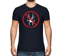 Arachnophobia Fear of Spiders Phobia Scared Men's T-Shirt Black Unisex Tees Black XXL