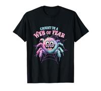Arachnophobia Spider Phobia Caught In A Web Of Fear T-Shirt