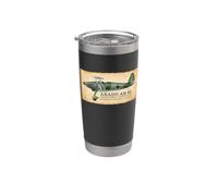 Arado Ar 68 Interwar German Biplane Fighter Diagram Info Stainless Steel Insulated Tumbler
