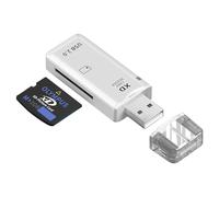Aradoea USB 2.0 128GB XD Memory Card Reader, Plug & Play Quick Card Reading Adapter Up to 480MBs Compact Flash XD Picture Card Reader for Fuji Olympus Cameras (Supports Windows + Mac + OS + Linux)