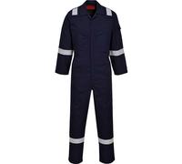 Portwest Araflame Silver Coverall, Size: 5One Size, Colour: Navy, AF73NAR50