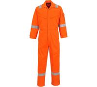 Portwest Araflame Silver Coverall, Size: 36, Colour: Orange, AF73ORR36