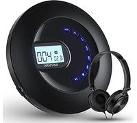 ARAFUNA CD Player Portable, Rechargeable Portable CD Player for Car and Travel, Small Player CD with Headphone and Anti-Skip, Personal Player with LCD Display, AUX Cable, Backlight