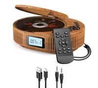 Arafuna Personal CD Player Portable with Bluetooth 5.0, Rechargeable CD/MP3 Player with Built-in Speaker, FM Radio, AUX and Headphone Jack for Car or Home Use