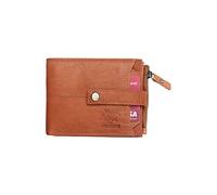ARAGON Top Grain Leather Wallet for Men | Ultra Strong Stitching | Handcrafted | Genuine Hunter Leather | Zip Wallet with 12 Card Slots | 2 ID Slots, Tan Hunter, Vintage