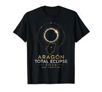 Aragón Total Eclipse Spain August 12 2026 Value Graphic T-Shirt, Men, Black, S