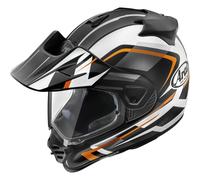 Arai Tour-X5 Discovery Motocross Helmet, black-white-orange, size M
