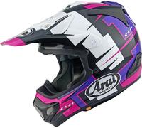 Arai MX-V EVO Battle, motocross helmet XL Black/White/Pink/Purple