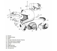 Arai MX-V Rumble off-road helmet mouth vent.