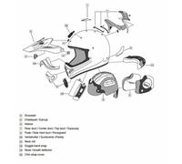 Arai MX-V Rumble off-road helmet mouth vent.