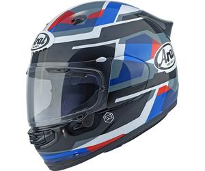Arai Quantic Abstract Helmet, black-white-blue, size S for Men