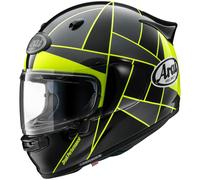 Arai Quantic Full Face ERS Motorcycle Touring Helmet - Peak Yellow