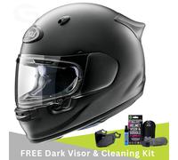 Arai Quantic Motorcycle Helmet Frost Black & Free Dark Visor