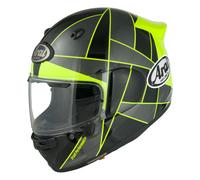 Arai Quantic Peak Full Face Moto Motorcycle Motorbike Helmet Yellow